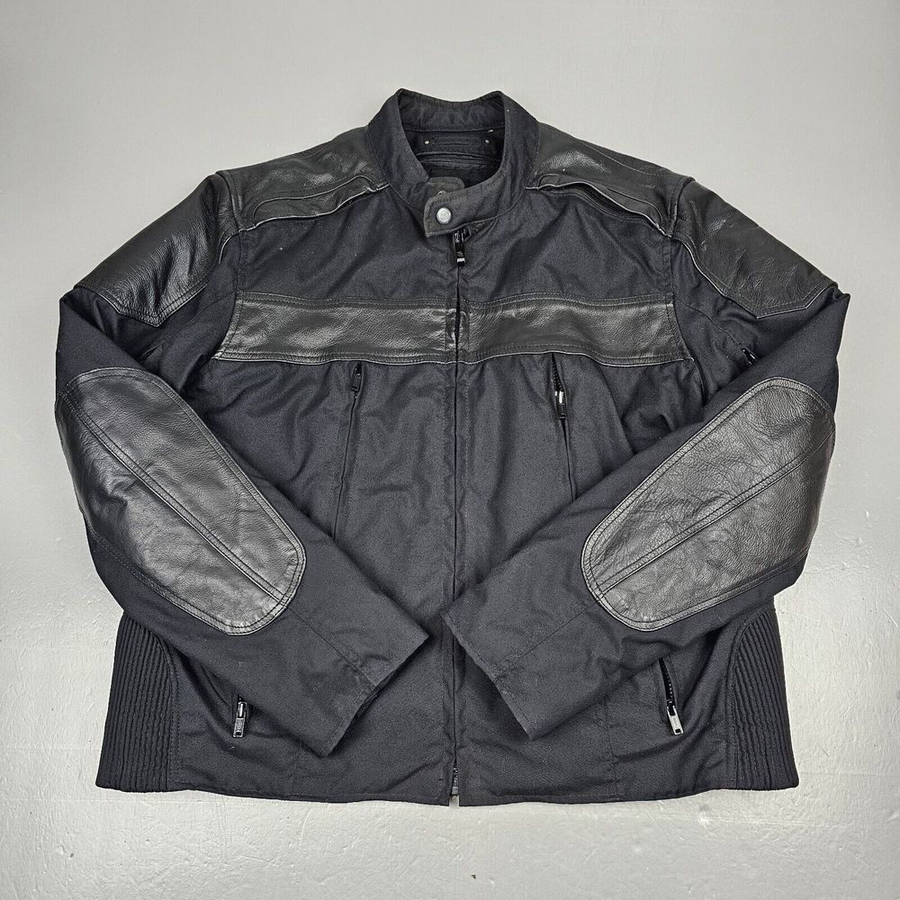 Street Legal Motorcycle Jacket Mens Lrg. 3M Performance‎ Leather & Textile Biker